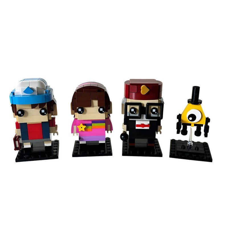 Mystery Cabin Cartoon Brickheadz Building Kits | LEGO-Compatible MOC - 1