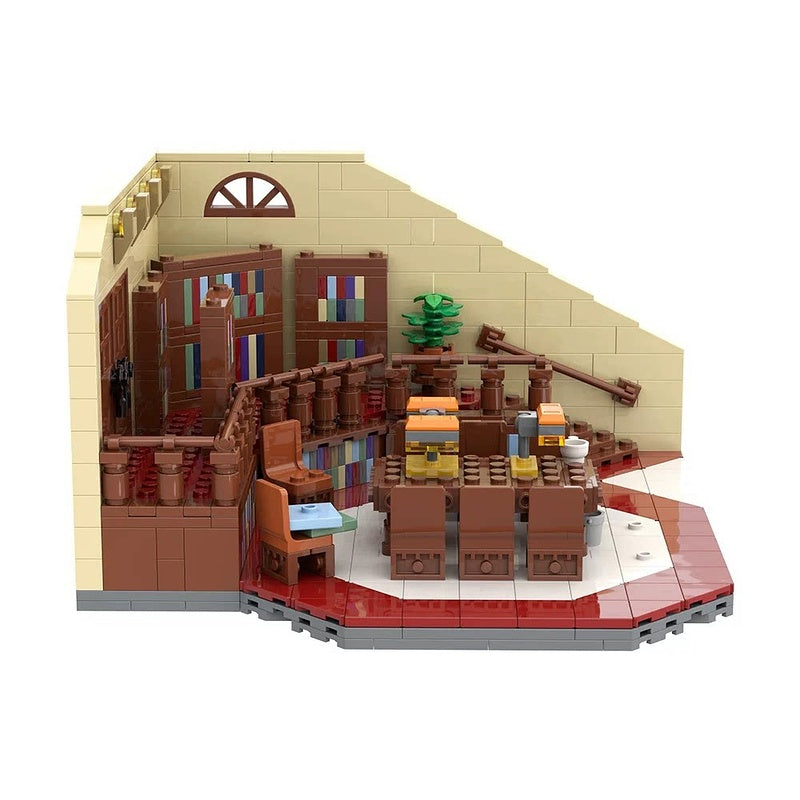 Mystery School Library Interior Diorama MOC Building Kit - 1