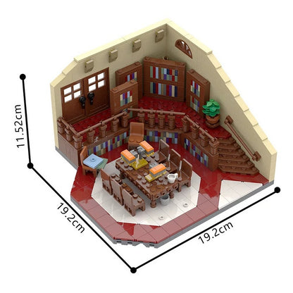 Mystery School Library Interior Diorama MOC Building Kit - 2