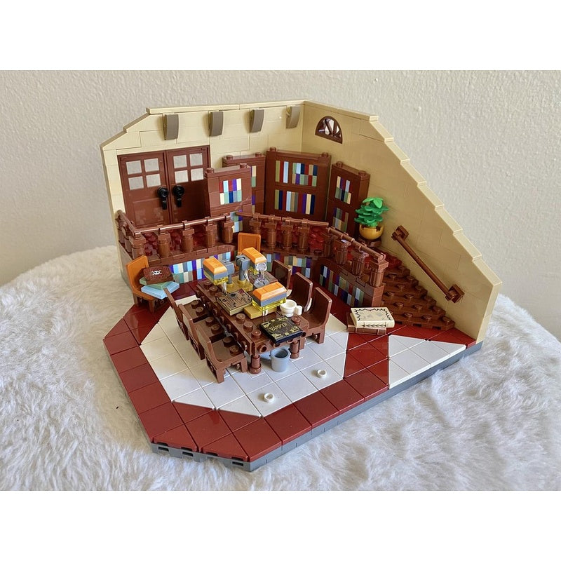 Mystery School Library Interior Diorama MOC Building Kit - 3