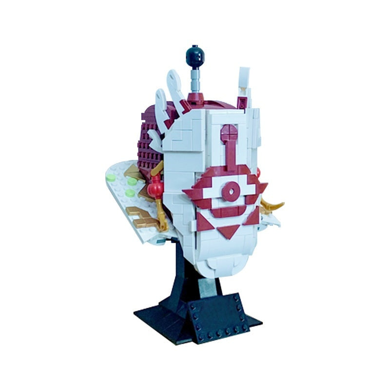 Mystic Ninja Clan Leader Helmet MOC Character Display Building Kit - 1