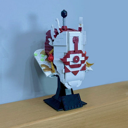 Mystic Ninja Clan Leader Helmet MOC Character Display Building Kit - 3