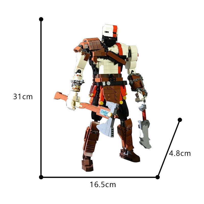 Mythic Spartan Warrior MOC Character Figure Building Kit - 4
