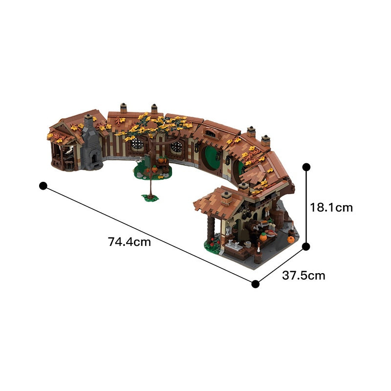 Mythical Halfling Village Green Tavern Building Kit | LEGO-Compatible MOC - 3
