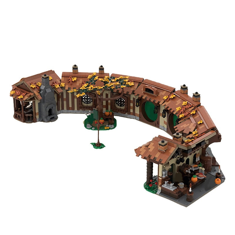 Mythical Halfling Village Green Tavern Building Kit | LEGO-Compatible MOC - 4