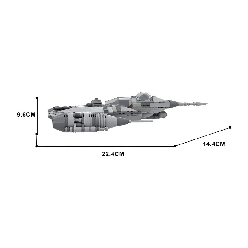 N-1 Galactic Starfighter Bounty Hunter Building Kit | LEGO-Compatible MOC - 1