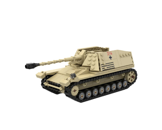Nashorn Tank Destroyer Building Kit | LEGO-Compatible MOC - 1