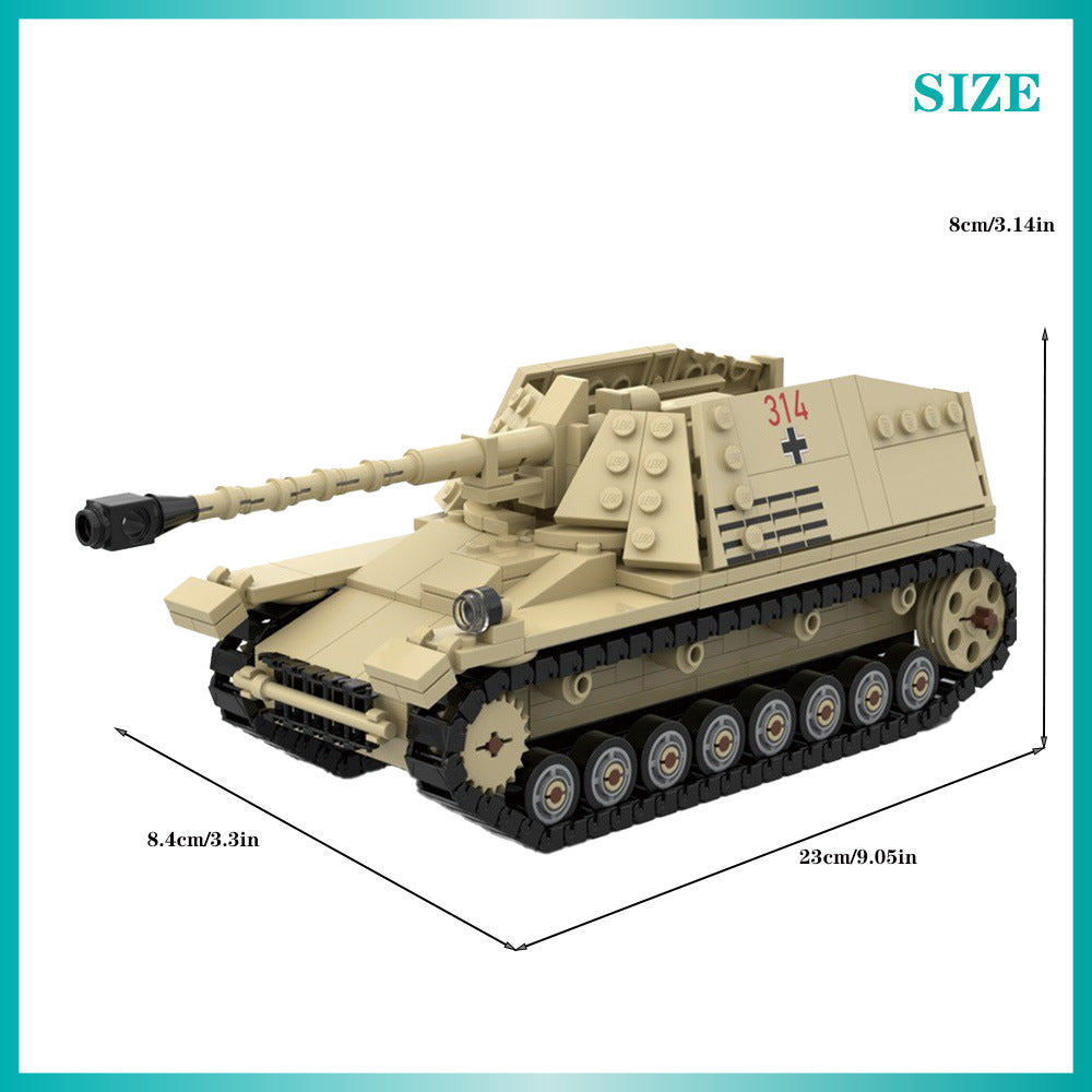 Nashorn Tank Destroyer Building Kit | LEGO-Compatible MOC - 3