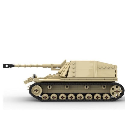 Nashorn Tank Destroyer Building Kit | LEGO-Compatible MOC - 5