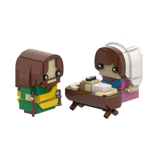 Nativity Scene Brickheadz Building Kit | LEGO-Compatible MOC - 1