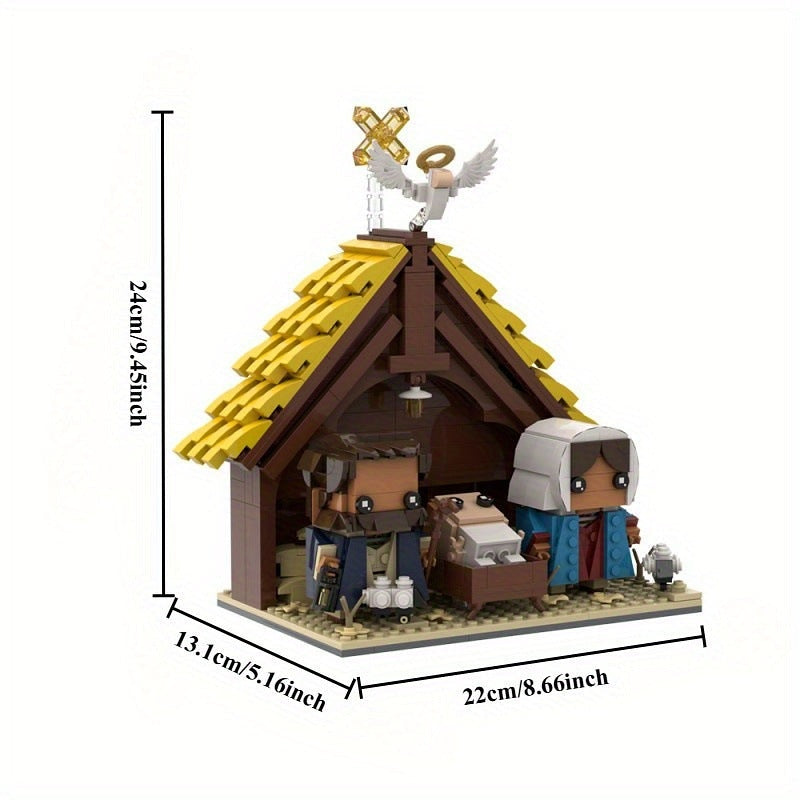 Nativity Scene MOC Building Kit | Traditional Christmas Display Model - 5