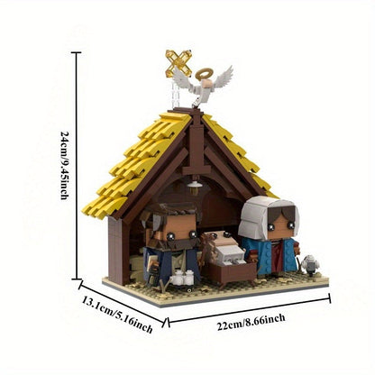 Nativity Scene MOC Building Kit | Traditional Christmas Display Model - 5