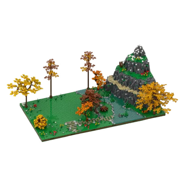 Nature Diorama and Display for set A-Frame Cabin Building Kit | Compatible MOC - 1