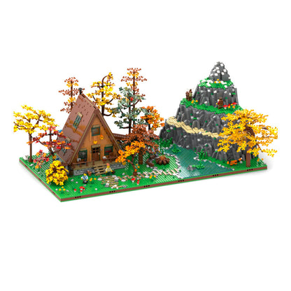 Nature Diorama and Display for set A-Frame Cabin Building Kit | Compatible MOC - 2
