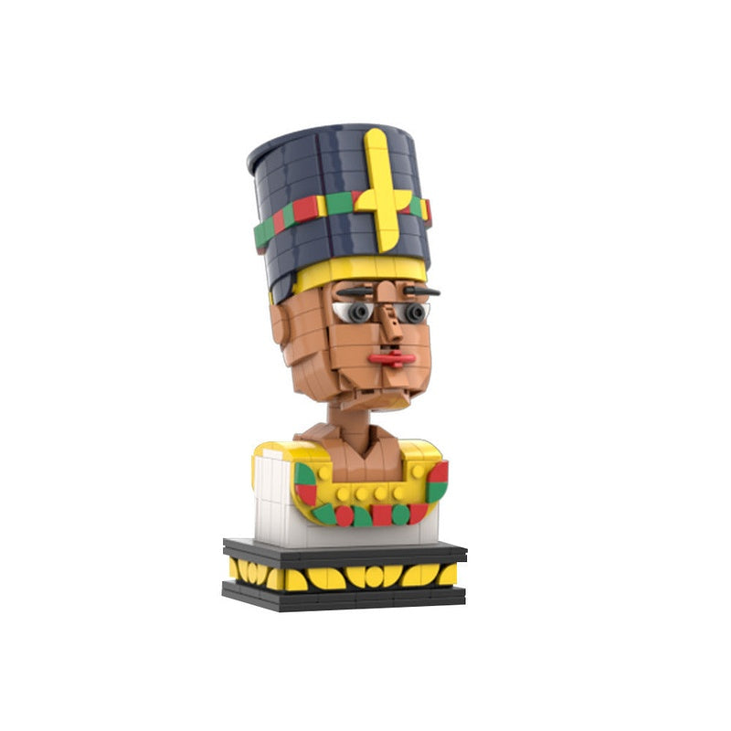Nefertiti Egypt Queen MOC Cube Character Building Kit | Ancient Figure Model - 1
