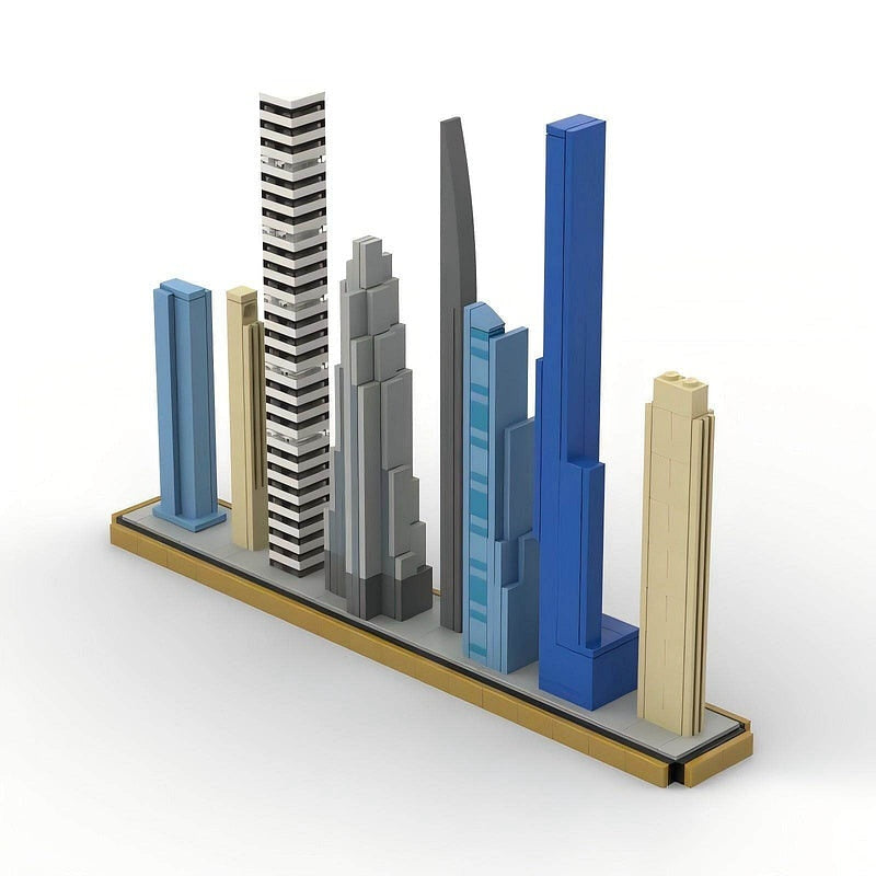 New York Billionaires' Row Skyline MOC Building Kit - 1