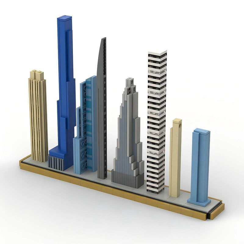 New York Billionaires' Row Skyline MOC Building Kit - 2