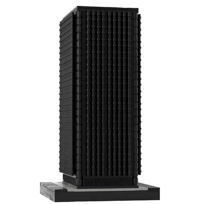 New York Black Rock Skyscraper Building Kit | LEGO-Compatible MOC - 1