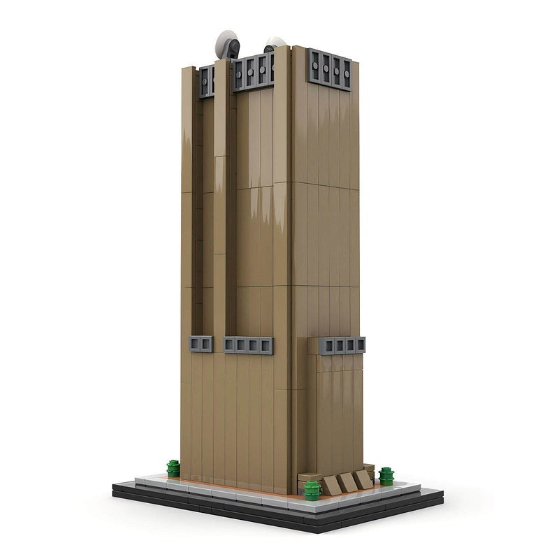 New York Long Lines Building Skyscraper Building Kit | 1:800 Scale Compatible MOC - 1