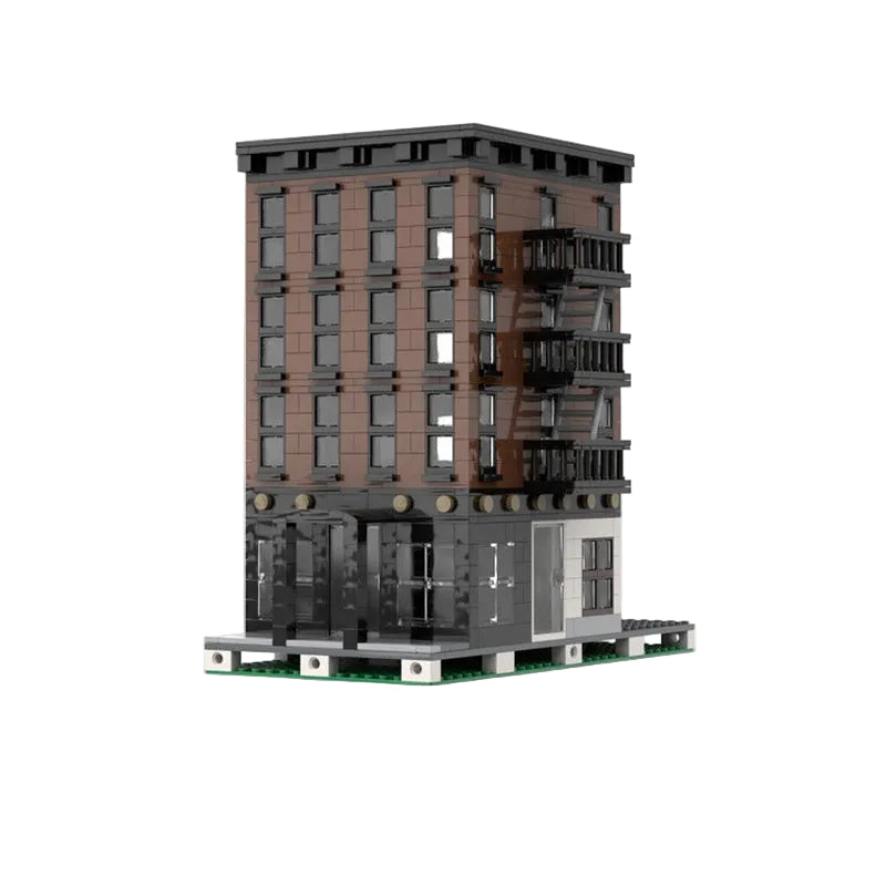New York Style Apartment Modular MOC Building Kit | Urban Architecture Model - 1