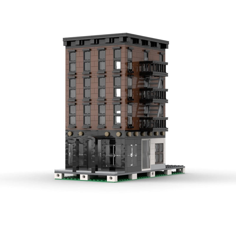New York Style Apartment Modular MOC Building Kit | Urban Architecture Model - 1