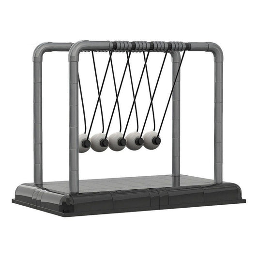 Newton’s Cradle Physics MOC Building Kit | Kinetic Motion Display - 1