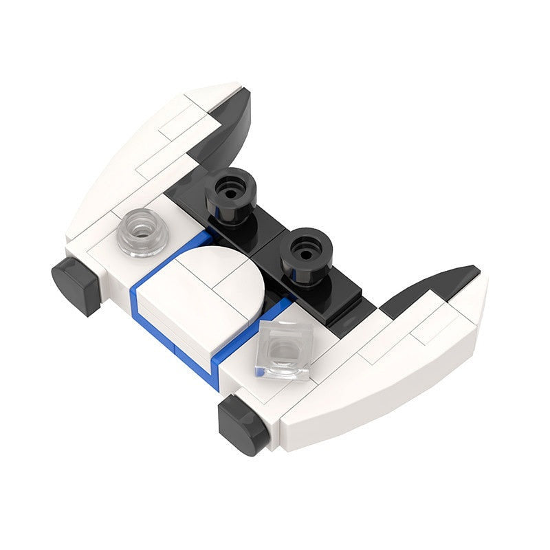 Next-Gen White Gaming Console MOC Building Kit | Modern Tech Display - 2