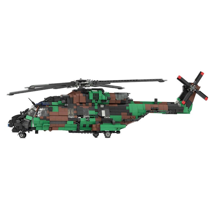 NH-90 Tactical Transport Helicopter MOC Building Kit | Aircraft Model - 5