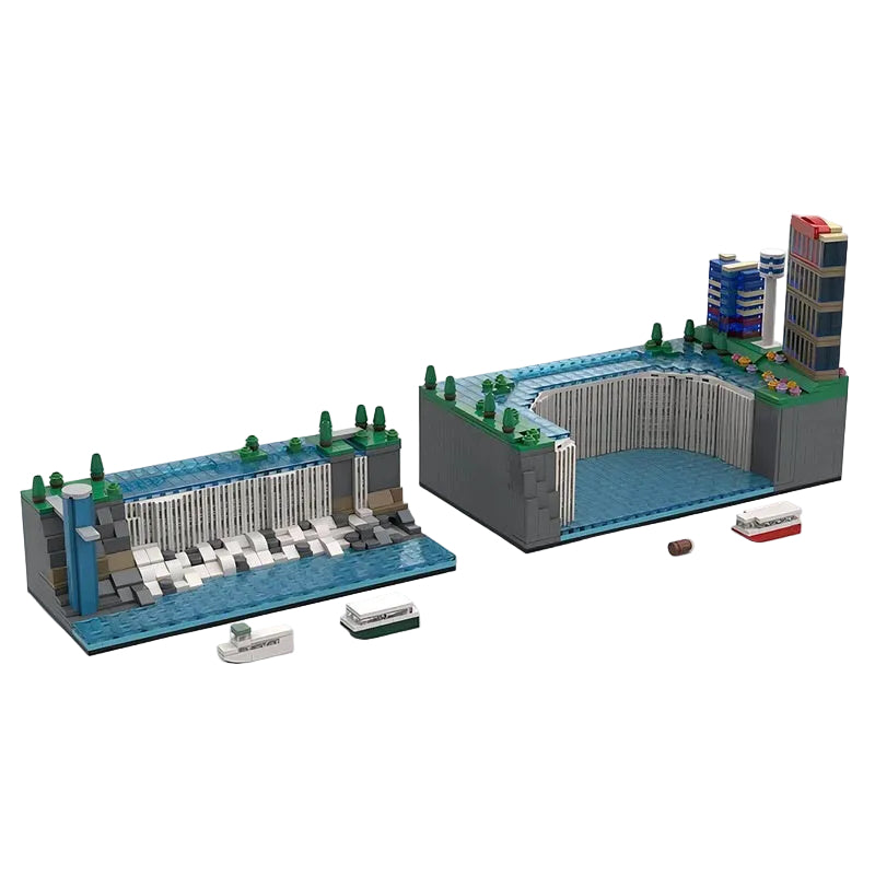 Niagara Falls Landmark Architecture Building Kit | -Compatible MOC - 5