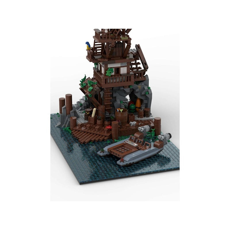 Ninja Harbour Crane MOC Waterfront Tower Building Kit - 3