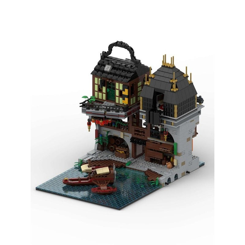 Ninja Waterfront City MOC Modular Architecture Building Kit - 2