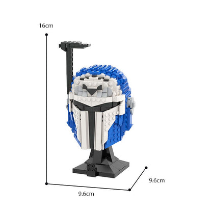 Nite Owl Galactic Bounty Hunter Helmet Building Kit | LEGO-Compatible MOC - 4