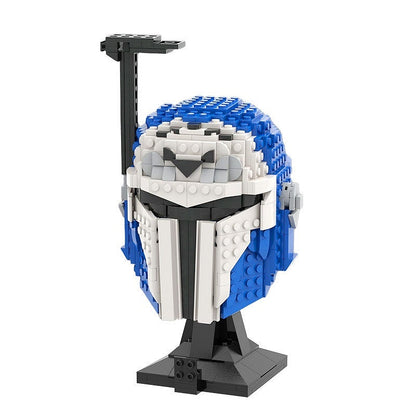Nite Owl Galactic Bounty Hunter Helmet MOC Display Building Kit - 1