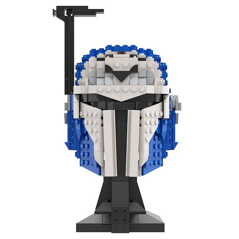 Nite Owl Galactic Bounty Hunter Helmet MOC Display Building Kit - 3