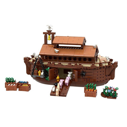 Noah's Ark Boat MOC Building Kit | LEGO-Compatible MOC - 1
