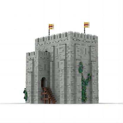 Norman Keep MOC Medieval Fortress Architecture Building Kit - 1
