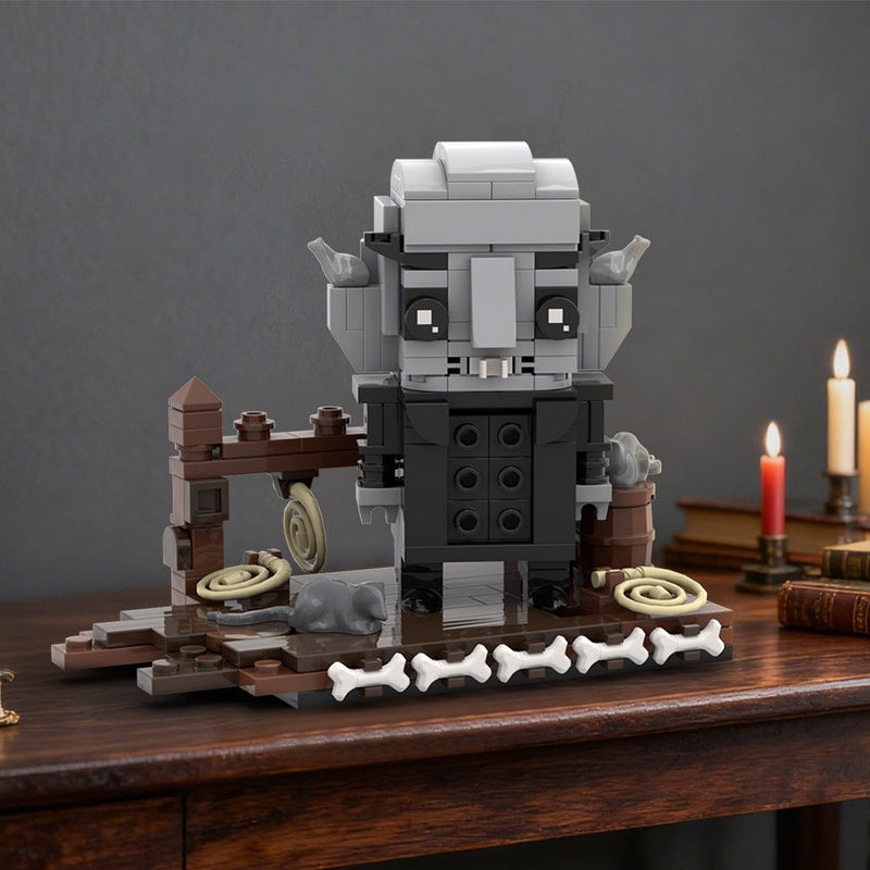 Nosferatu Cube Character MOC Building Kit | Gothic Vampire Figure Model - 4