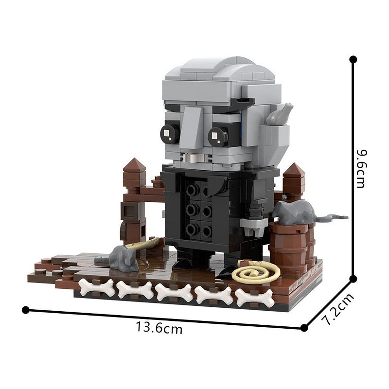 Nosferatu Cube Character MOC Building Kit | Gothic Vampire Figure Model - 5