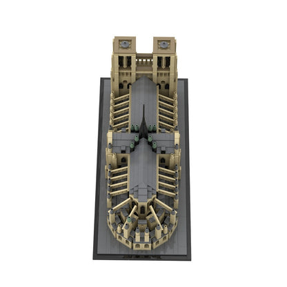 Notre Dame Cathedral MOC Gothic Architecture Building Kit | Historic Church - 3