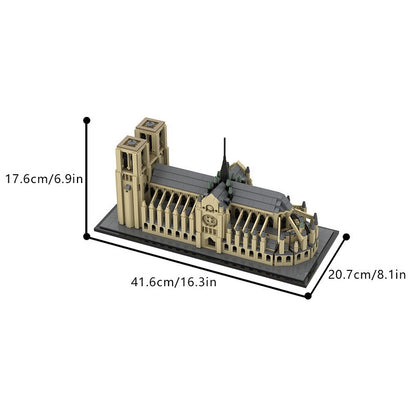Notre Dame Cathedral MOC Gothic Architecture Building Kit | Historic Church - 4