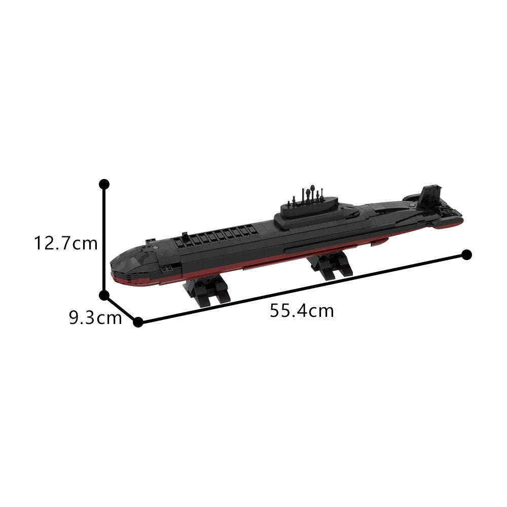 Nuclear Submarine TYPHOON Building Kit | LEGO-Compatible MOC - 2
