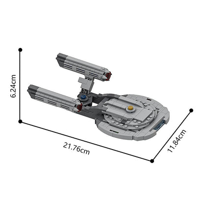NX-01 Prototype Midi-Scale Space Cruiser Building Kit | Compatible MOC - 4