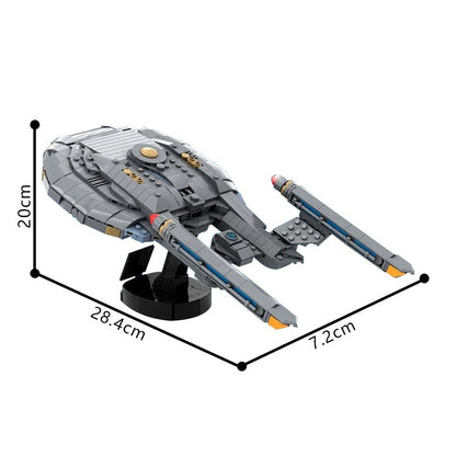 NX-01 Prototype Midi-Scale Space Cruiser MOC Building Kit | Compatible MOC - 1