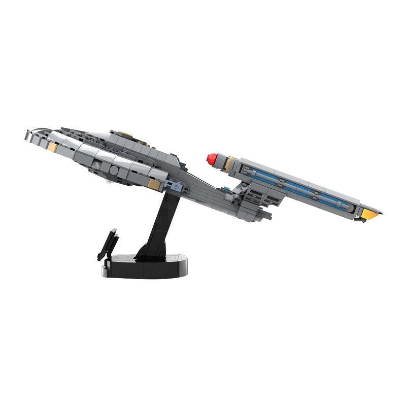 NX-01 Prototype Midi-Scale Space Cruiser MOC Building Kit | Compatible MOC - 5