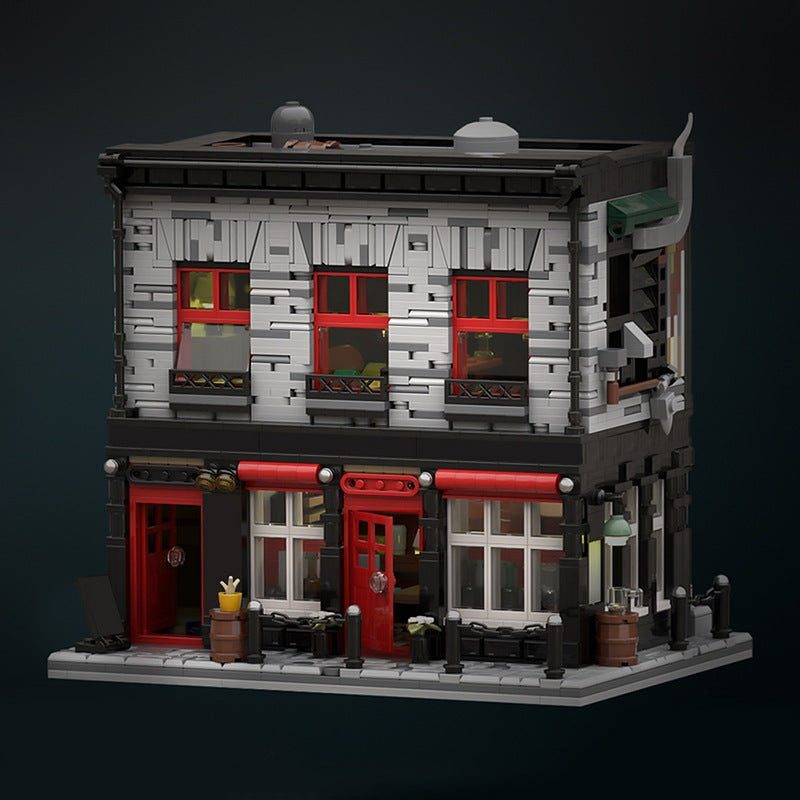 O'aken Barrel DramShop MOC Building Kit | Medieval Tavern Architecture - 2