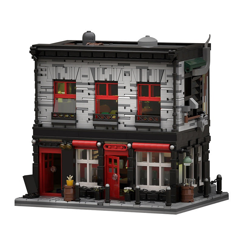 O'aken Barrel DramShop MOC Building Kit | Medieval Tavern Architecture - 4