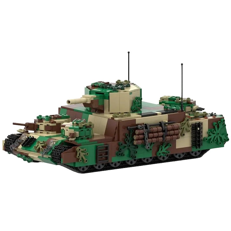 O-I Super Heavy Tank MOC Building Kit | Advanced Military Armor Model - 1