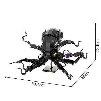 Obsidian Octopus Mecha Treasure Hunt MOC Building Kit - 6