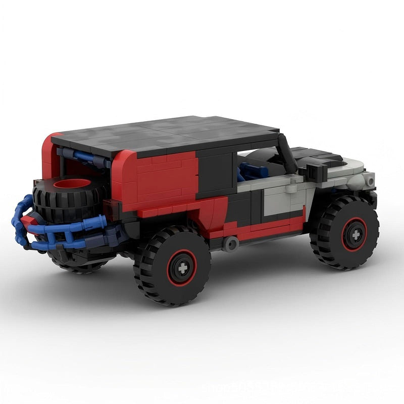 Off-Road Desert Racing Truck 4x4 Rally SUV Building Kit | LEGO-Compatible MOC - 3