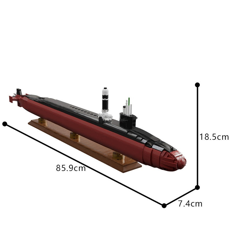 Ohio-Class Submarine MOC Building Kit | Modern Naval Ship Model - 5